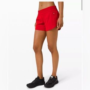 Lululemon red shorts - fantastic condition- HTF size 10